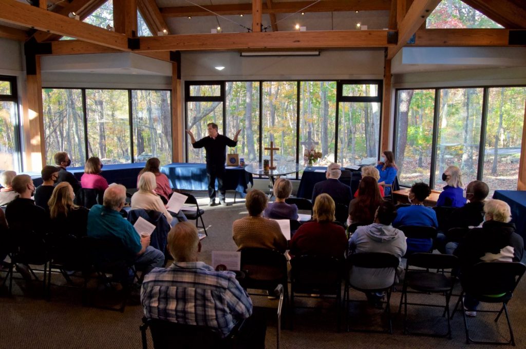 An earlier retreat at Holmes Camp and Retreat Center